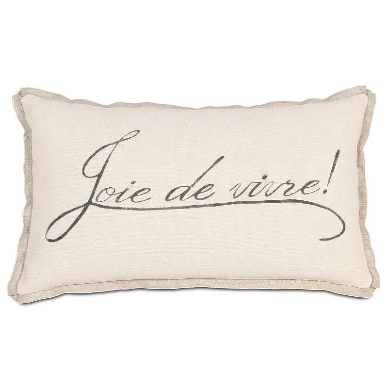 La Maison Block-Printed Lumbar Pillow Cover 13x22