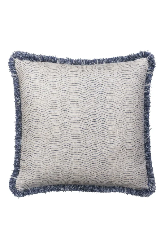 Wavy Pattern Linen Cushion | Andrew Martin Canalasso