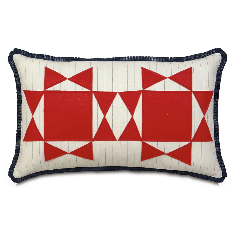 Americana Graphic Design Throw Pillow Cover 13x22