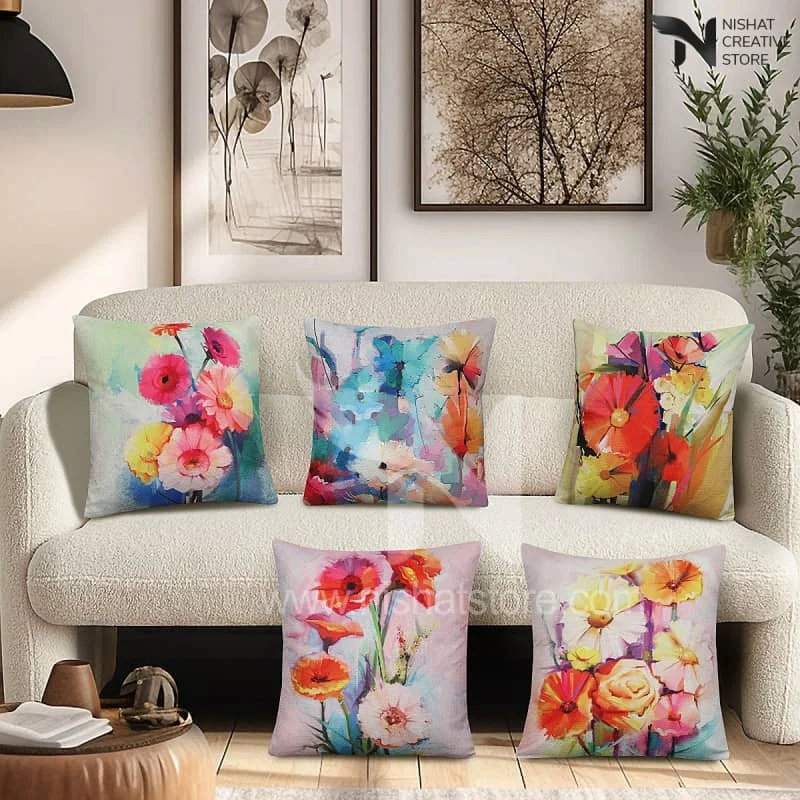 5 PCs Digital Printed Cushions Ds Cover #240