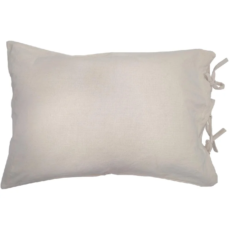 Cream Grain Sack Solid Pillow Sham PS165014