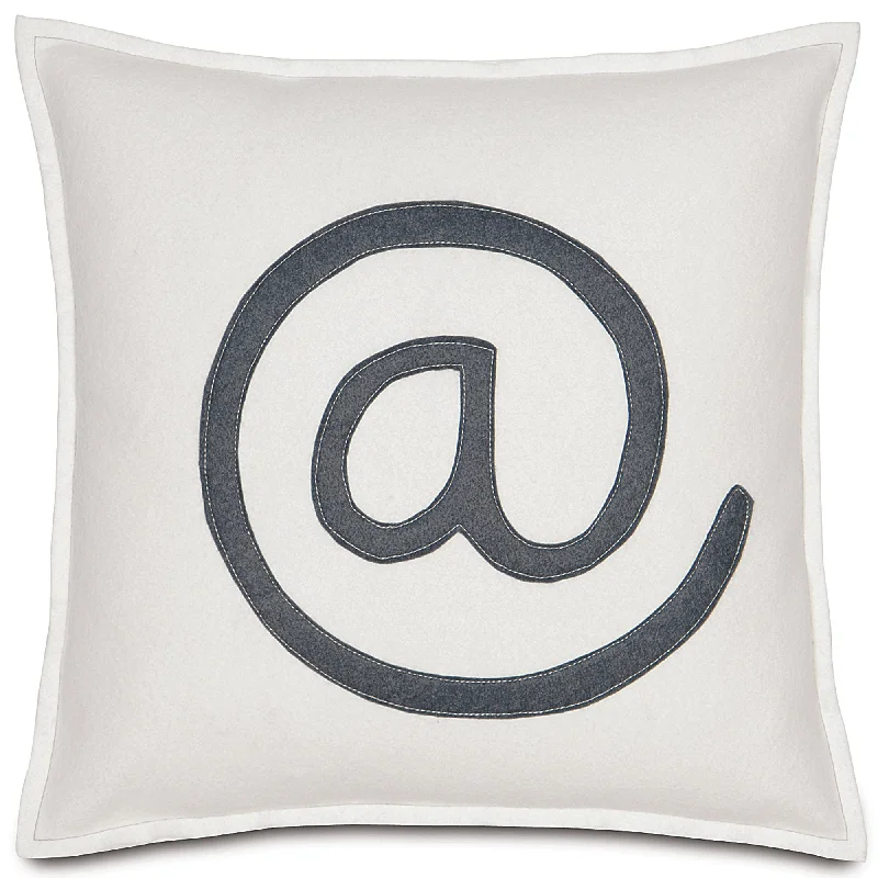 Black and White @ Me Throw Pillow Cover 16x16