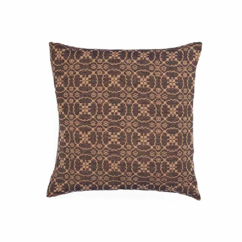 Black Tan Marshfield Jacquard Pillow Cover PC106011