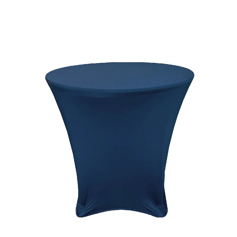 30 x 30 inch Lowboy Cocktail Spandex Table Cover Navy Blue