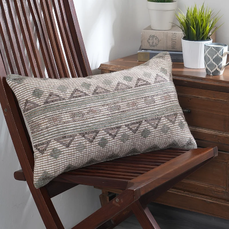 Indigenous Artisan Nahua Green Cushion Cover