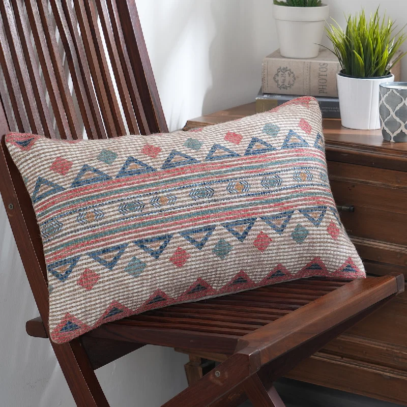 Indigenous Artisan Nahua Red Cushion Cover