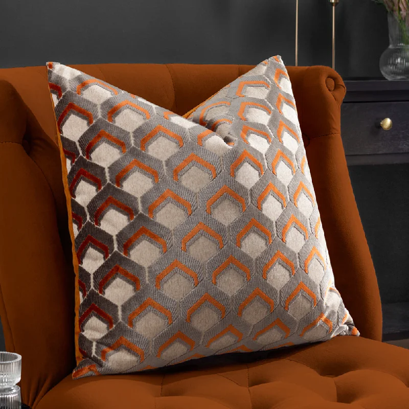 Ledbury Cushion Ginger/Grey