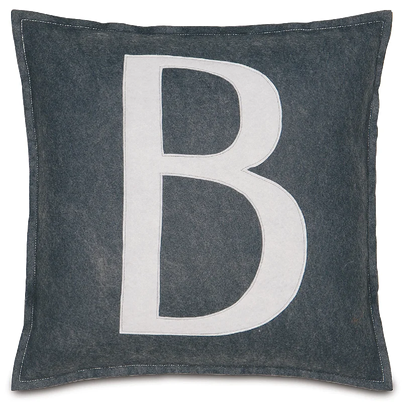 Spell It Out "B" Throw Pillow Cover 16x16