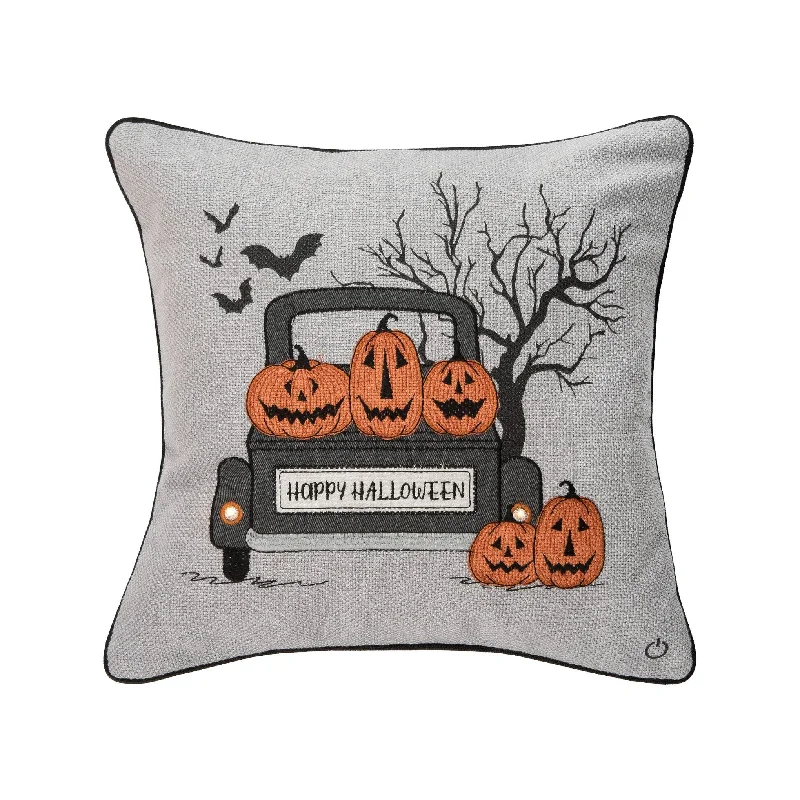 Spooky Time Pillow with LED Light