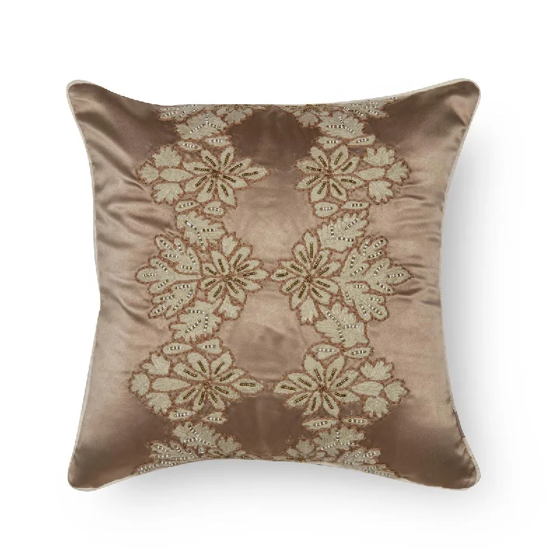 Marley Neutral Medium 40x40 Cm Embroidery Hand Cushion Cover