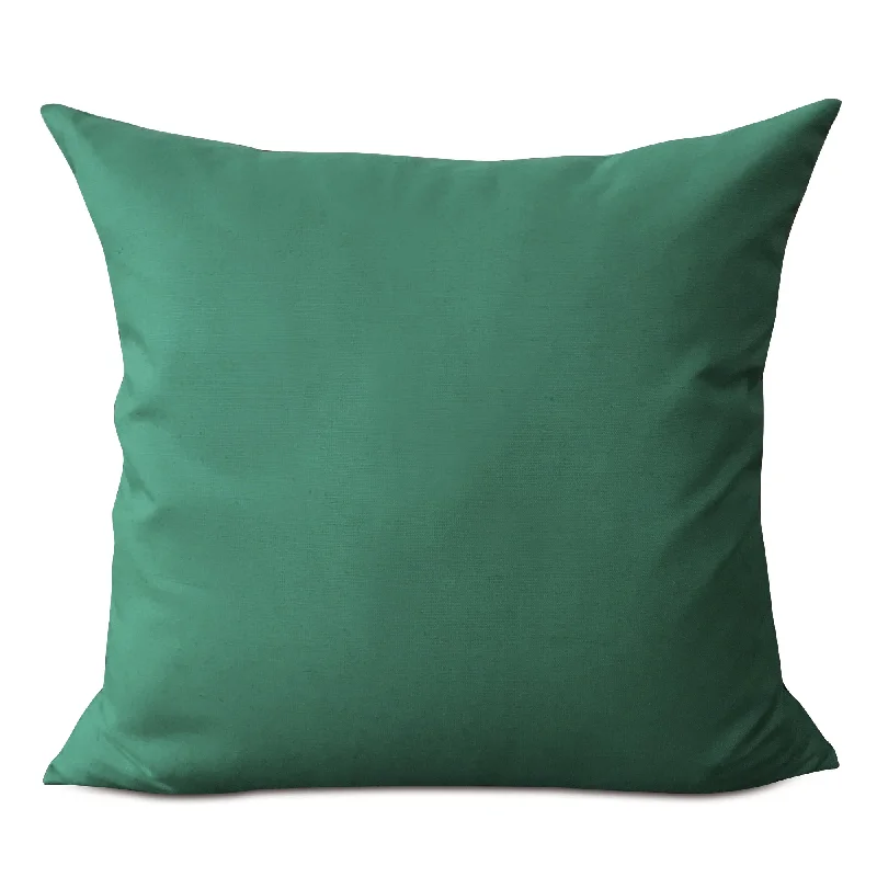 Emerald Green Solid Throw Pillow Cover 22x22