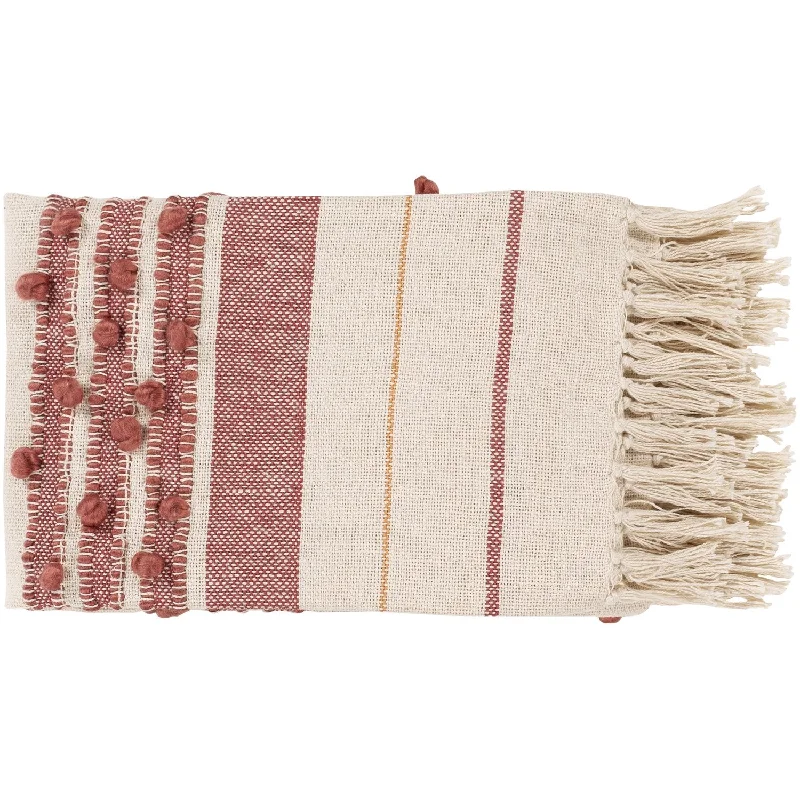 Yemaya Hand Woven Throw in Rose