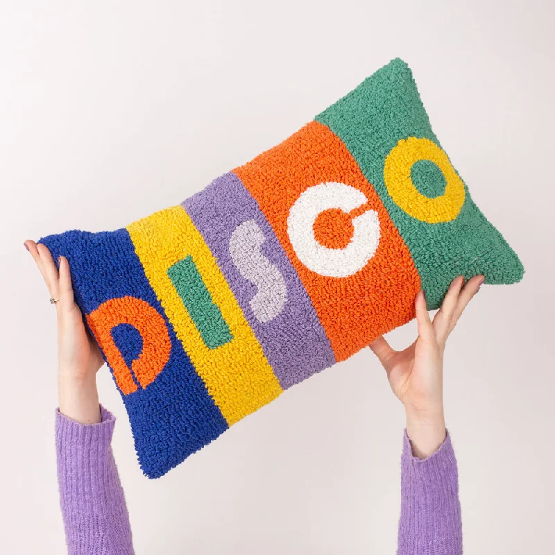 Disco Knitted Cushion Multicolour