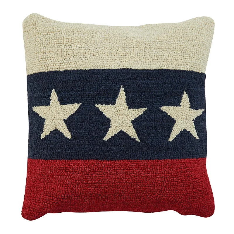 Americana Star Pillow with Feather Insert 18"x18" - Park Designs