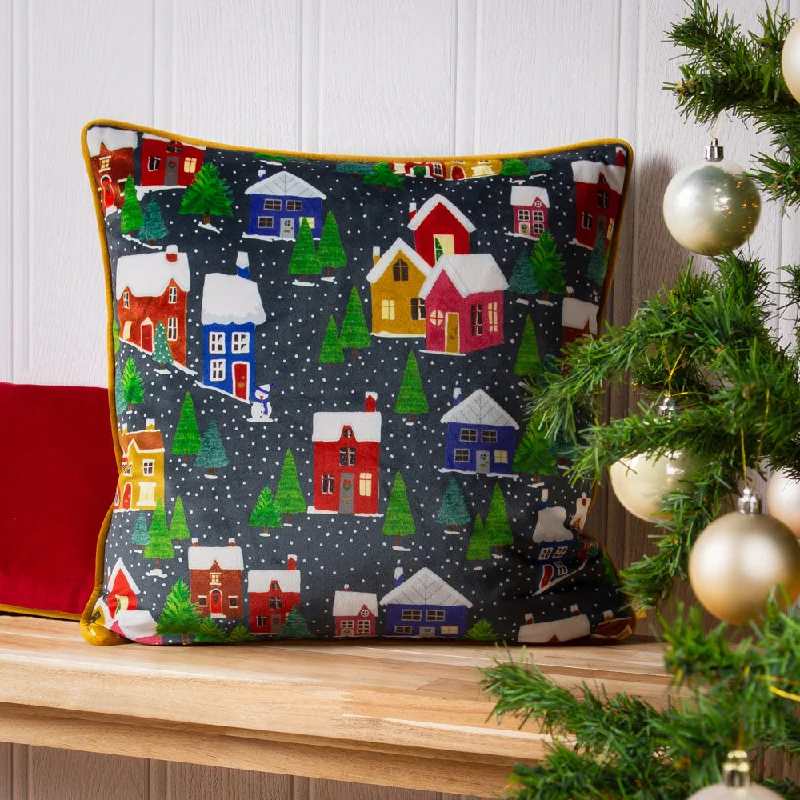 Christmas Together Twilight Town Cushion Multicolour