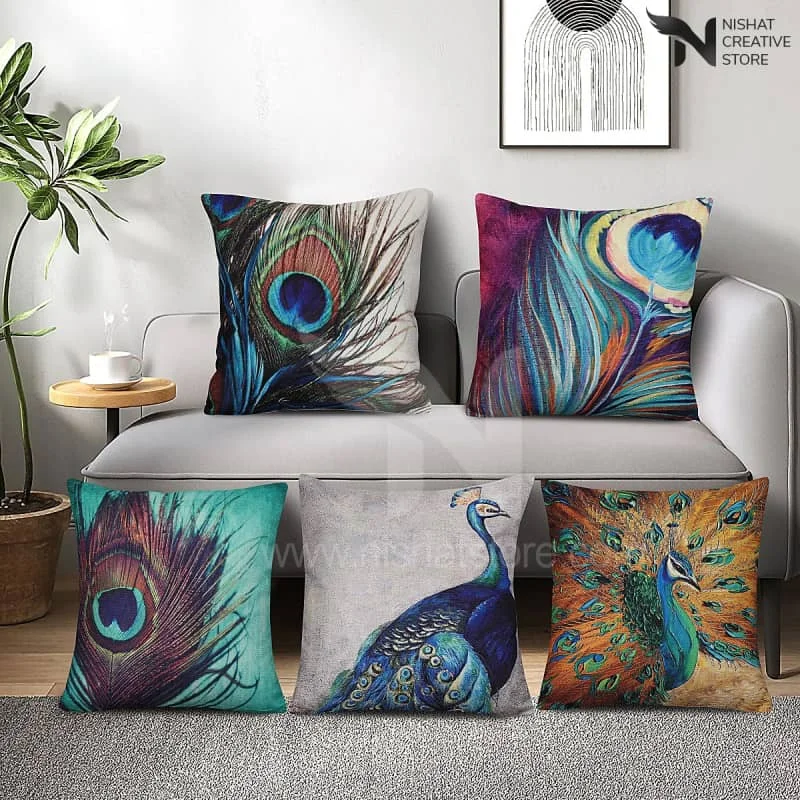 5 PCs Digital Printed Cushions Ds Cover #237