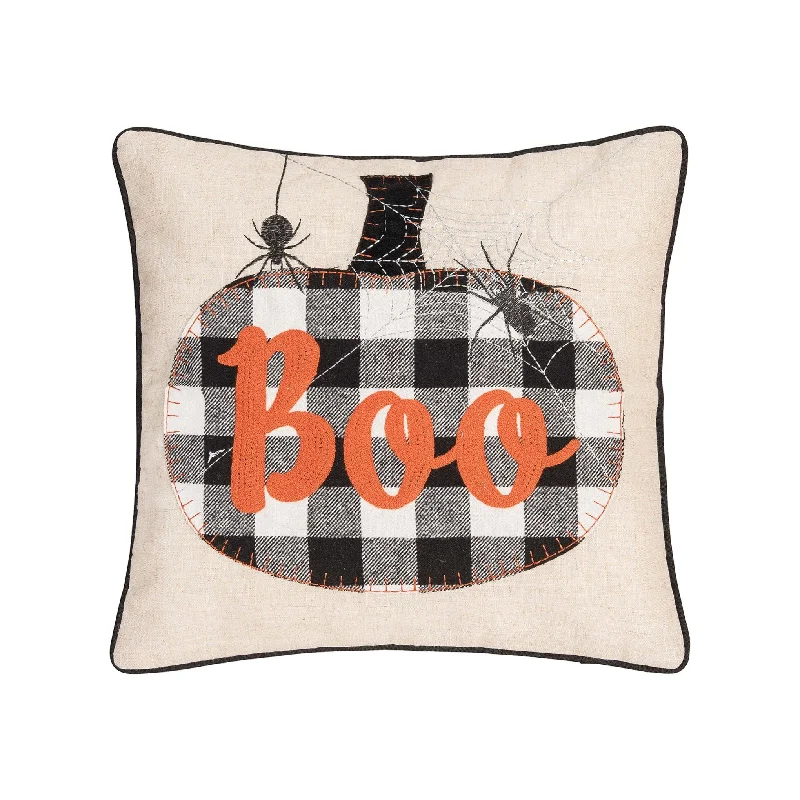 Franklin Black Boo Decorative Pillow