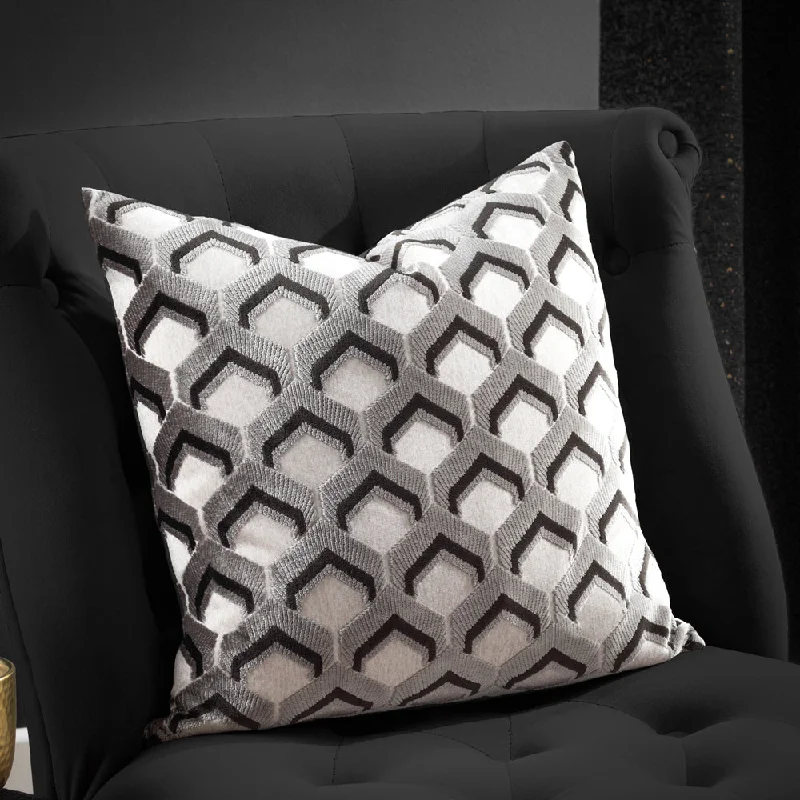 Ledbury Cushion Grey/Black